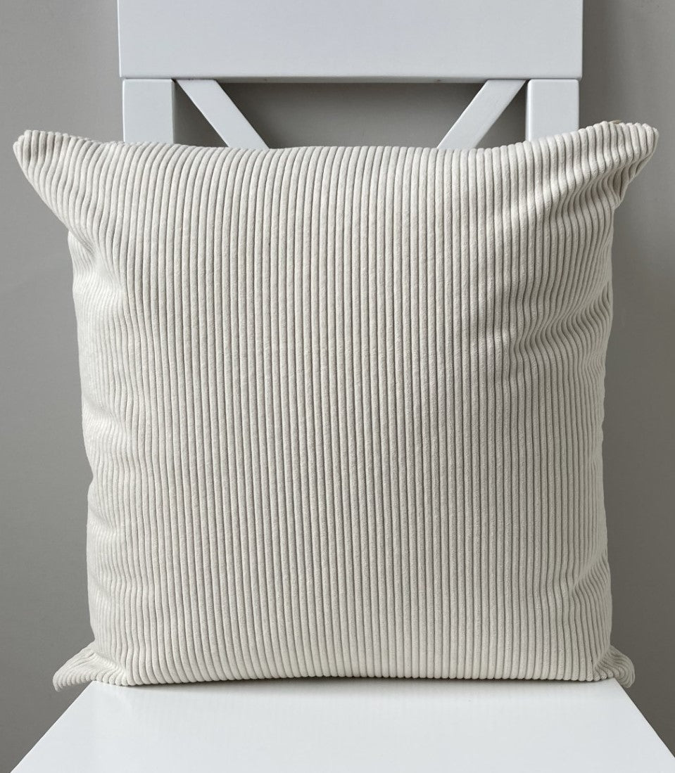 just cushions soft chunky cord cushion cream off white handmade cushion made in the uk