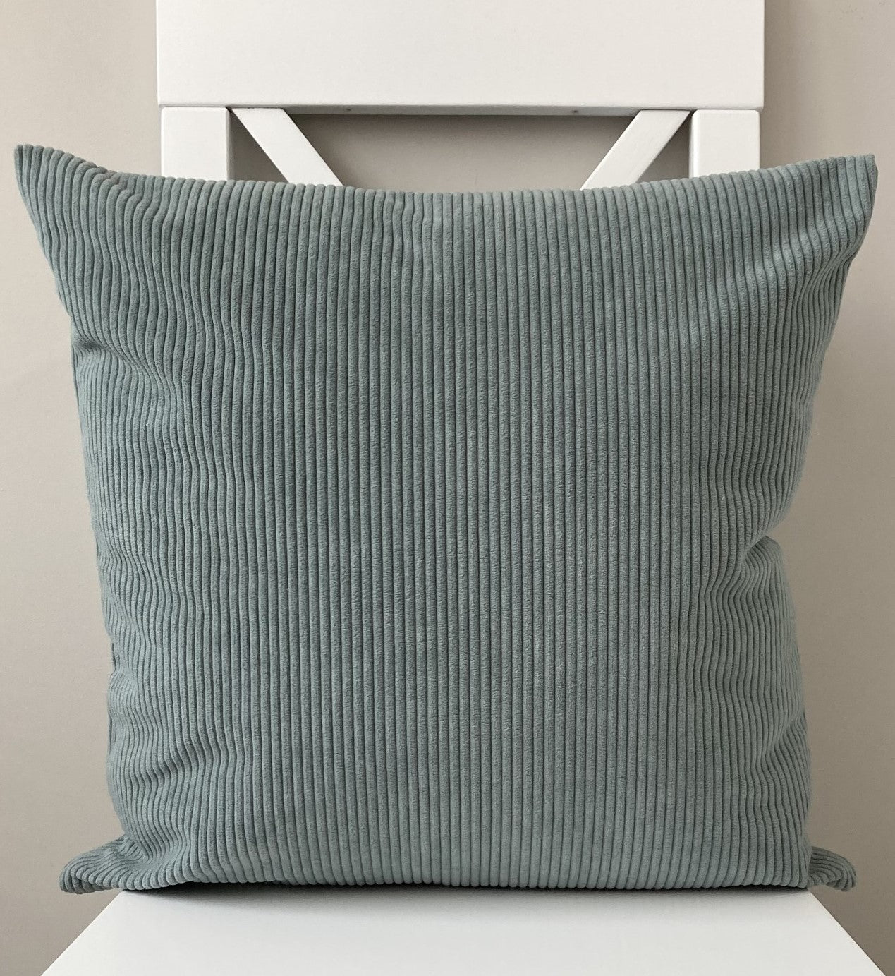 just cushions soft chunky cord cushion green handmade cushion made in the uk