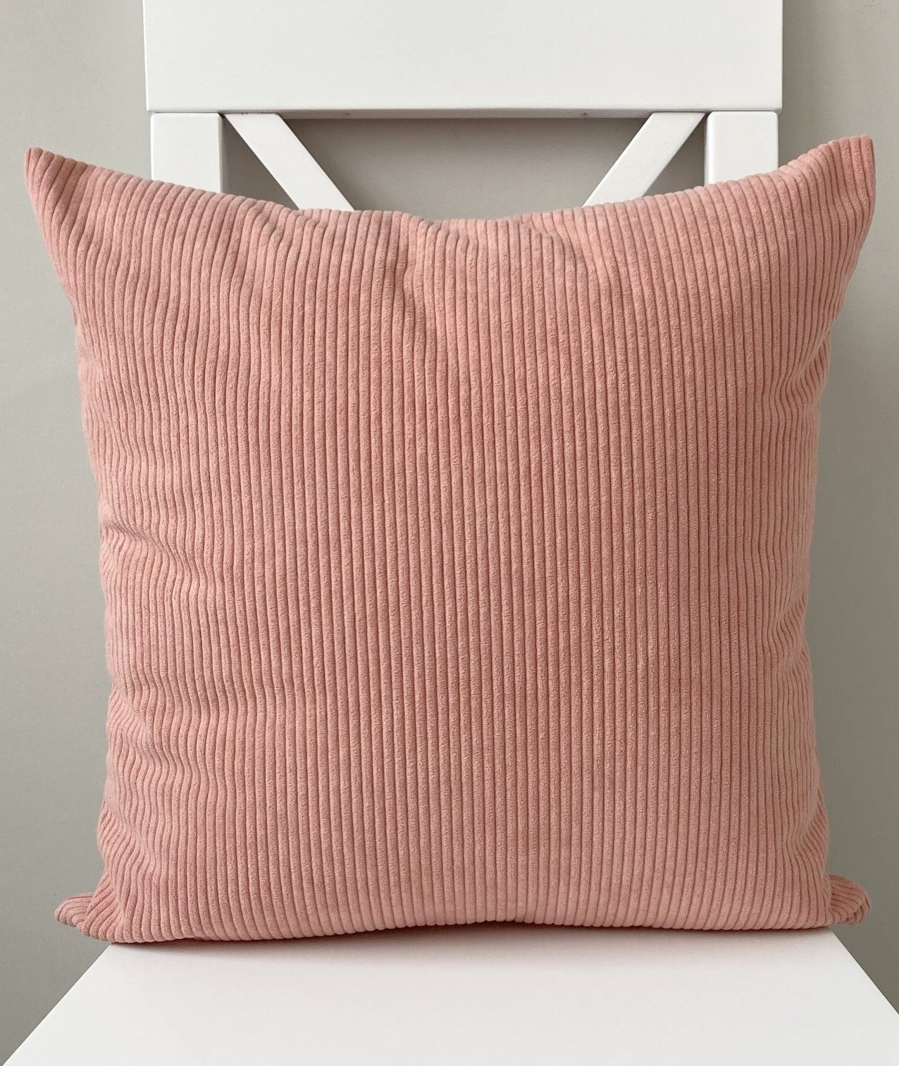 just cushions soft chunky cord cushion pink handmade cushion made in the uk