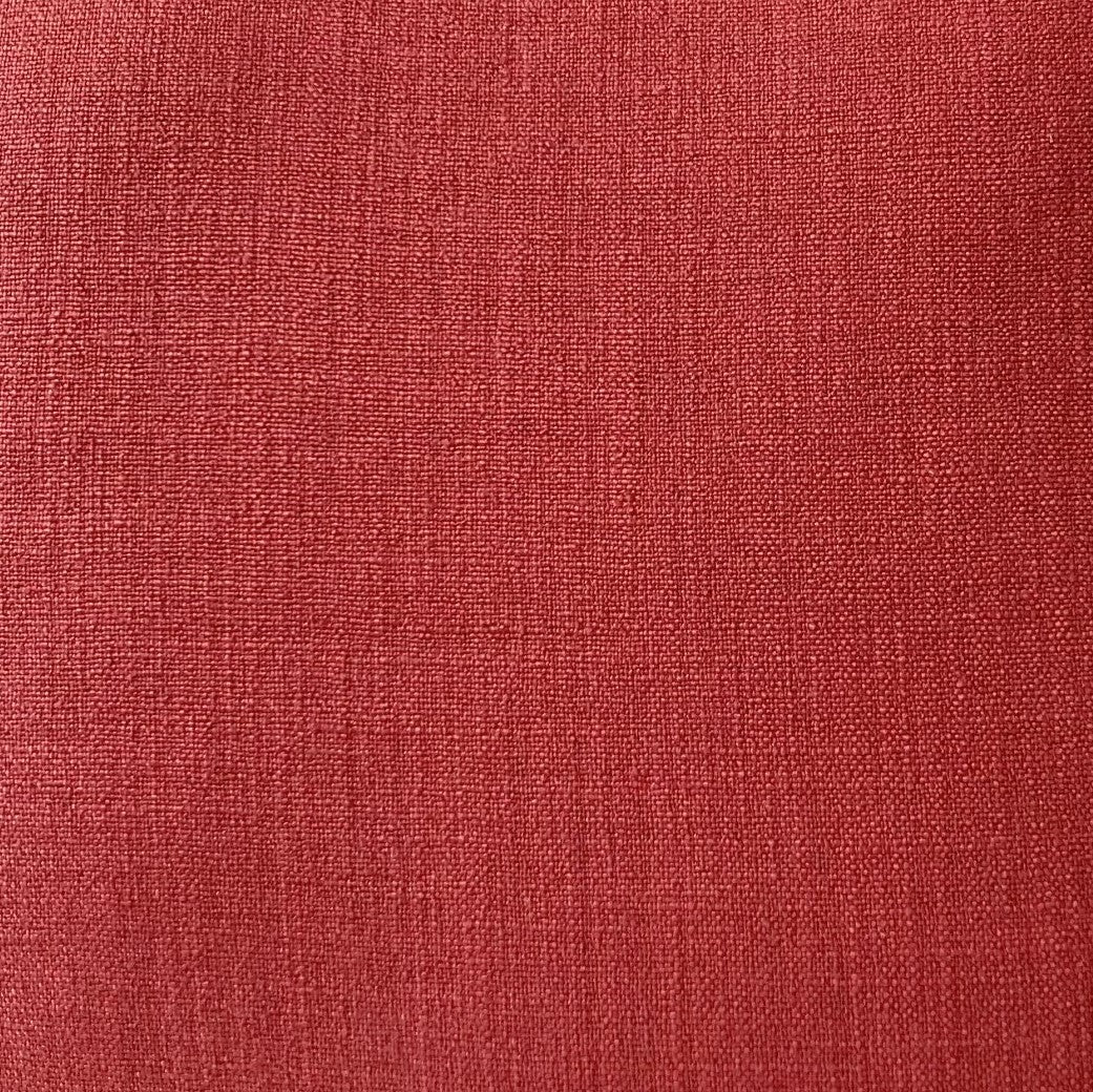 just cushions linen look cushion fabric sample luxurious and hardwearing linen look fabric red handmade in the uk