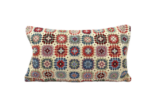 Granny Squares Tapestry Cushion